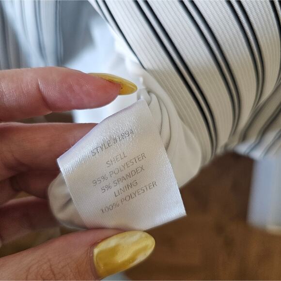 Hutch Asymmetrical Knee Length Striped Dress - Picture 7 of 9